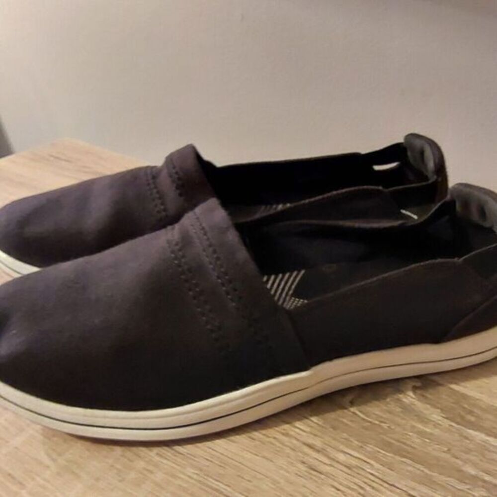 Clarks Cloudsteppers Breeze Step II Women's Black Slip-On Shoes- Size 11 - Picture 8 of 9
